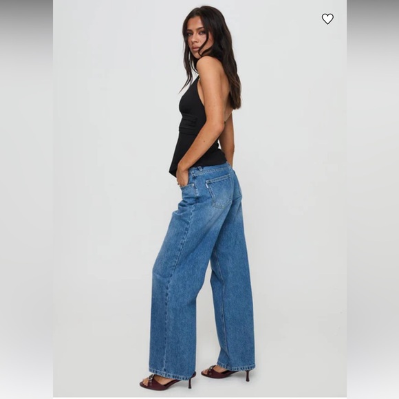 PRINCESS POLLY flared medium wash jeans - Picture 4 of 8